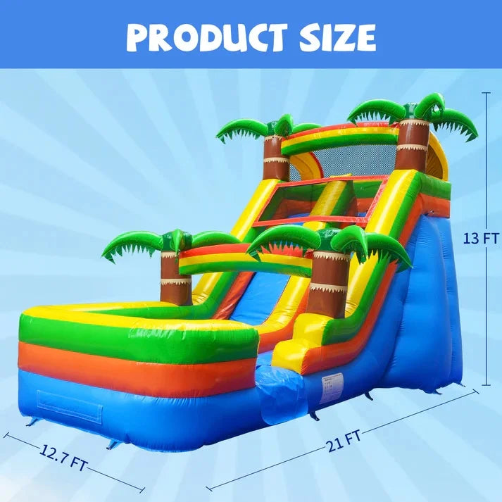 14 FT Commercial-Grade Inflatable Water Slide Kids & Adults