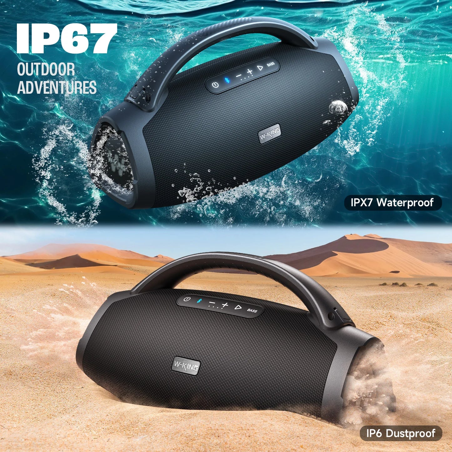 200W Portable Bluetooth Speakers,