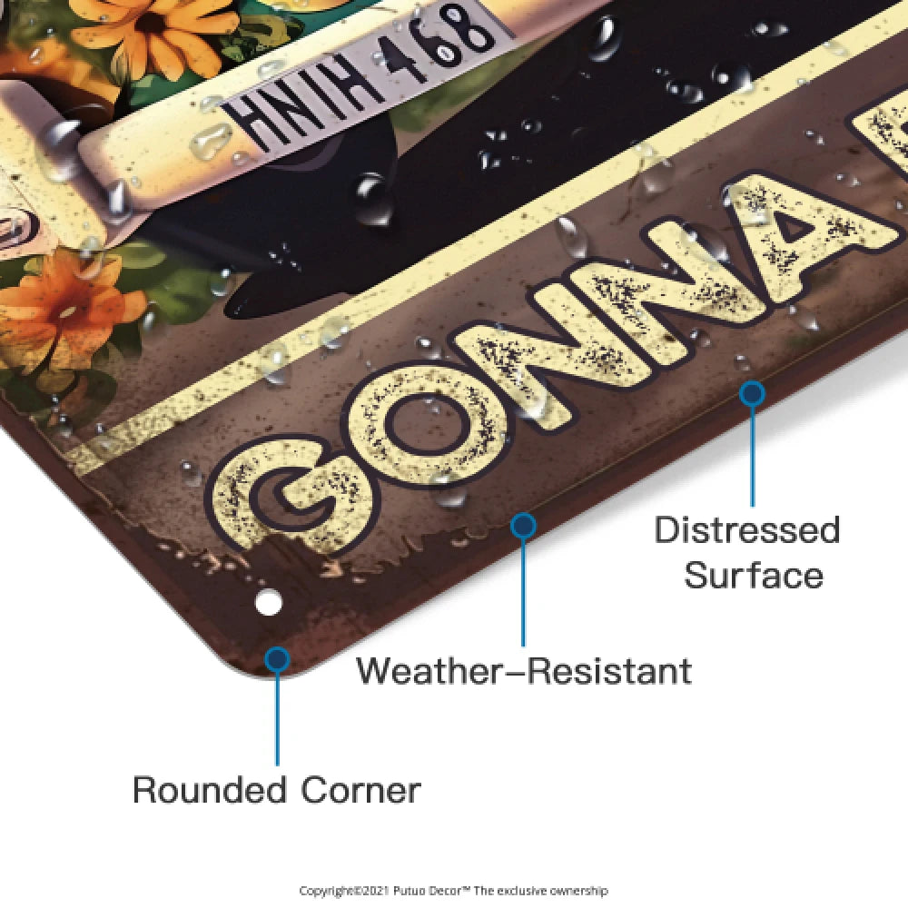 Vintage Metal Tin Sign