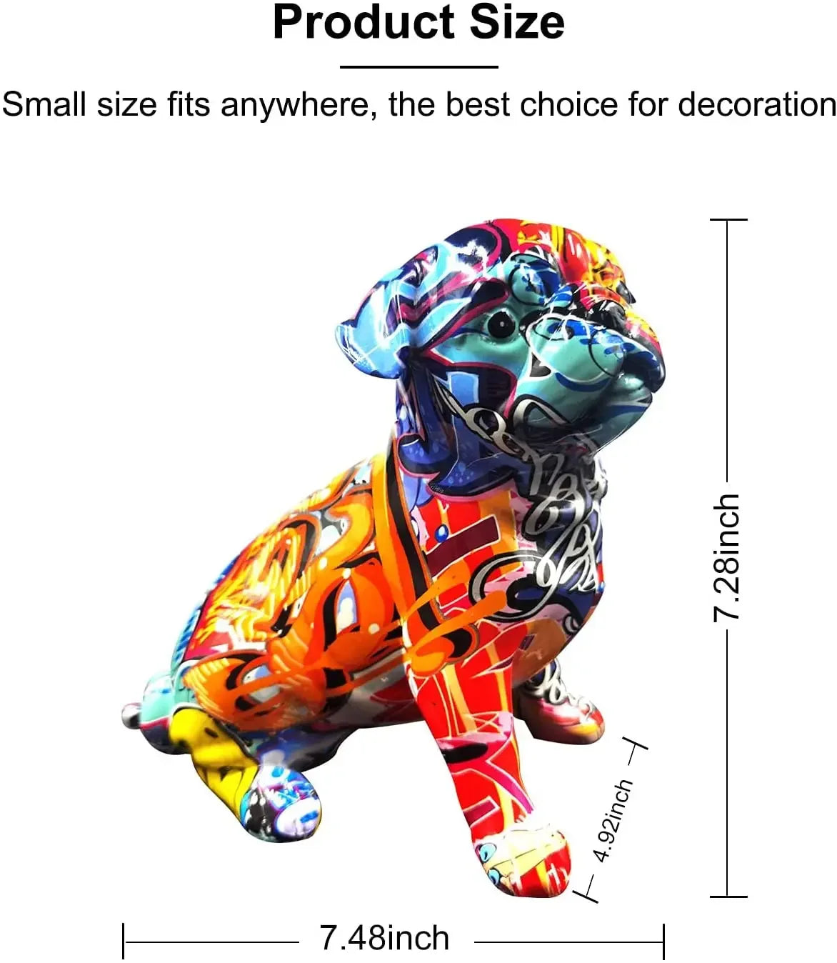 Painted Pug Decoration