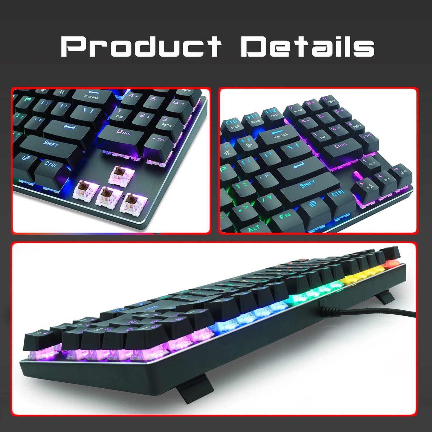 89key Gaming Mechanical Keyboard Wired