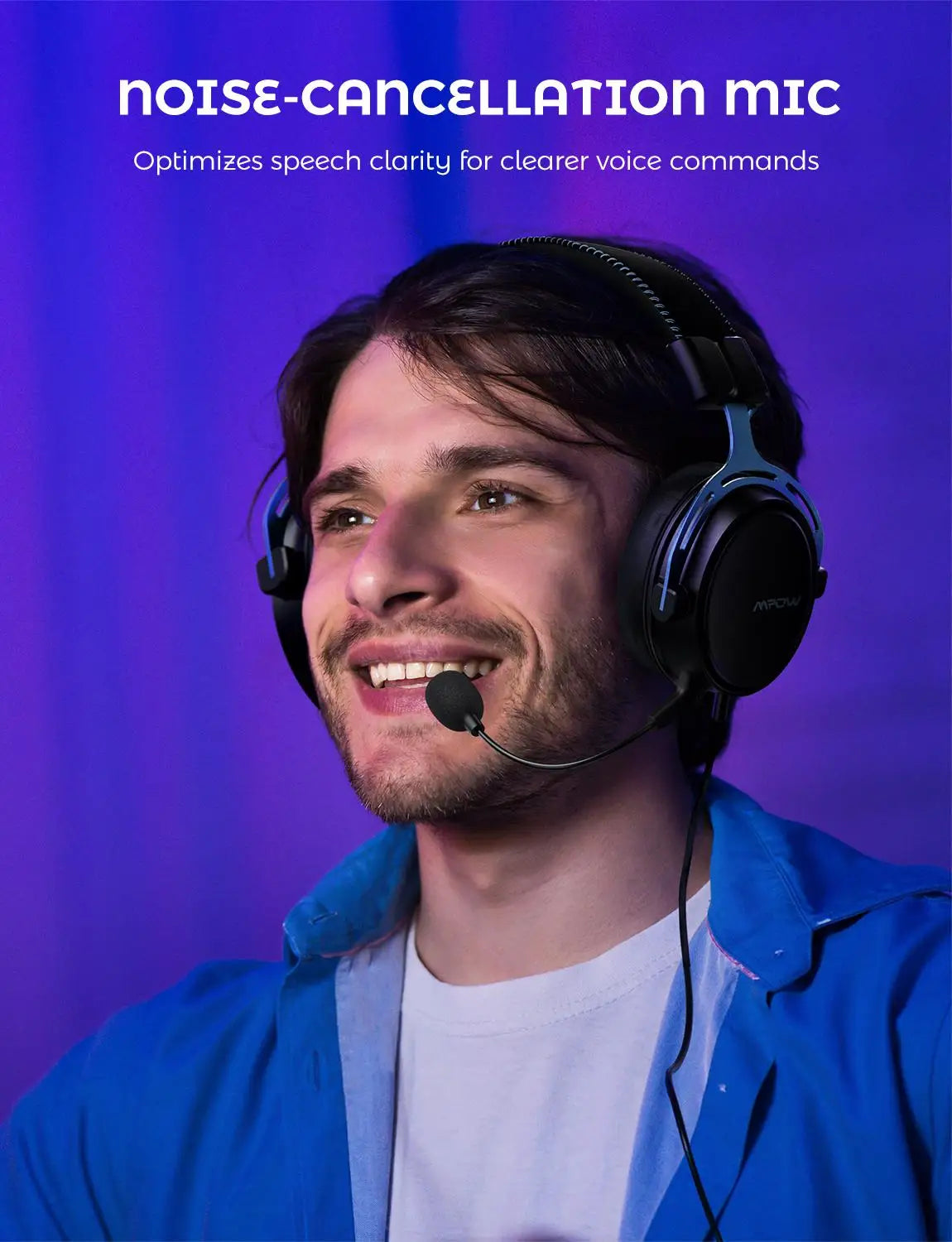 Gaming Headset With Noise Canceling Mic