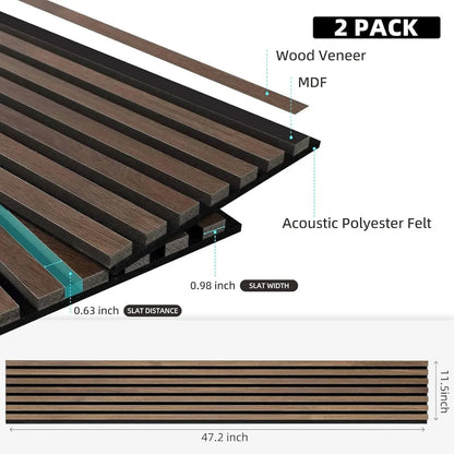 47 Inch Wood Slat Acoustic Panels