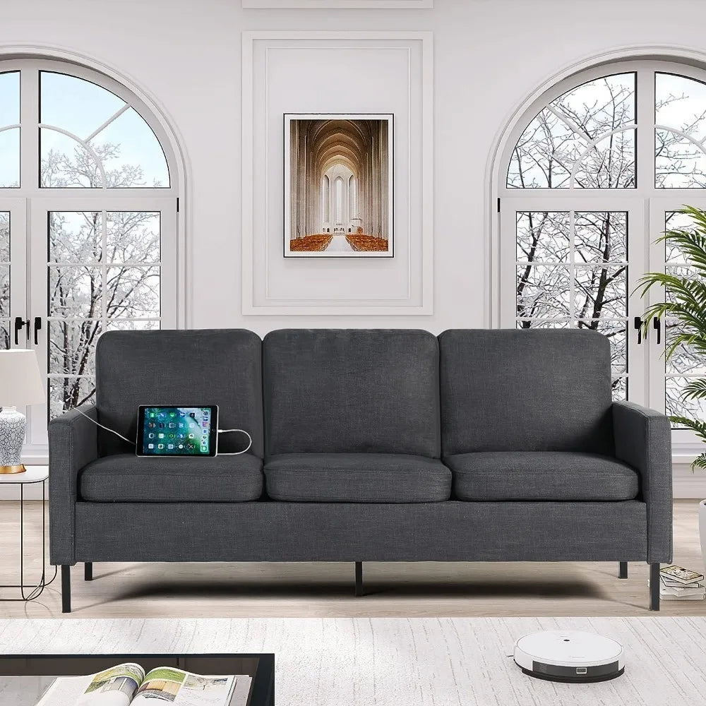 Loveseat Sofa with 2 USB Ports