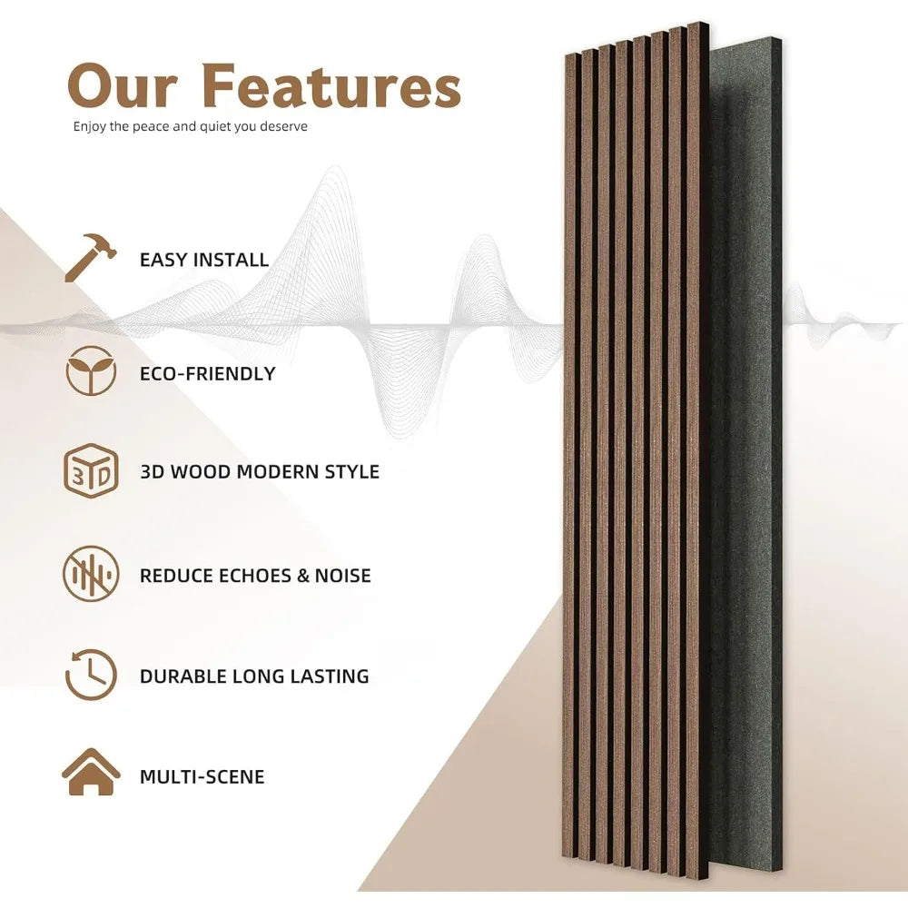 47 Inch Wood Slat Acoustic Panels