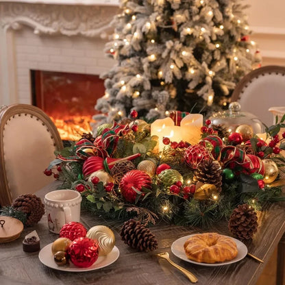 Large Christmas Wreath with Lights