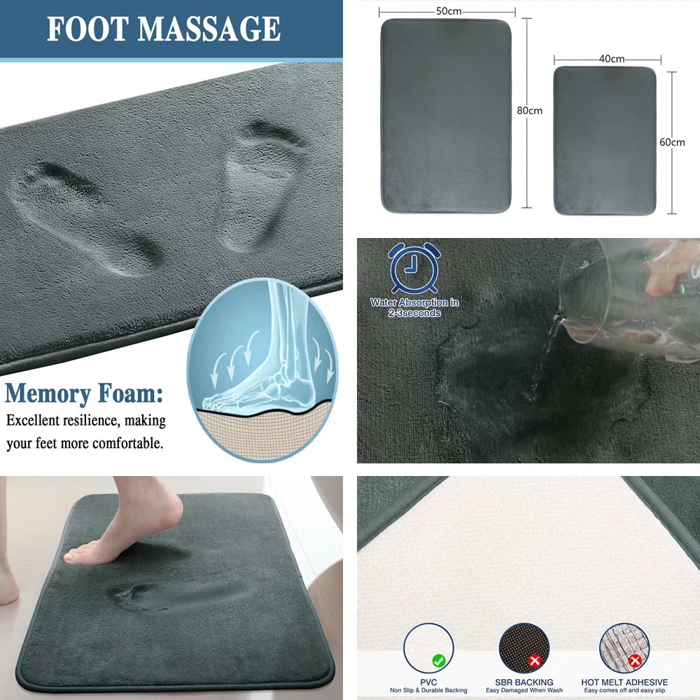 Large Memory Foam Bath Mat