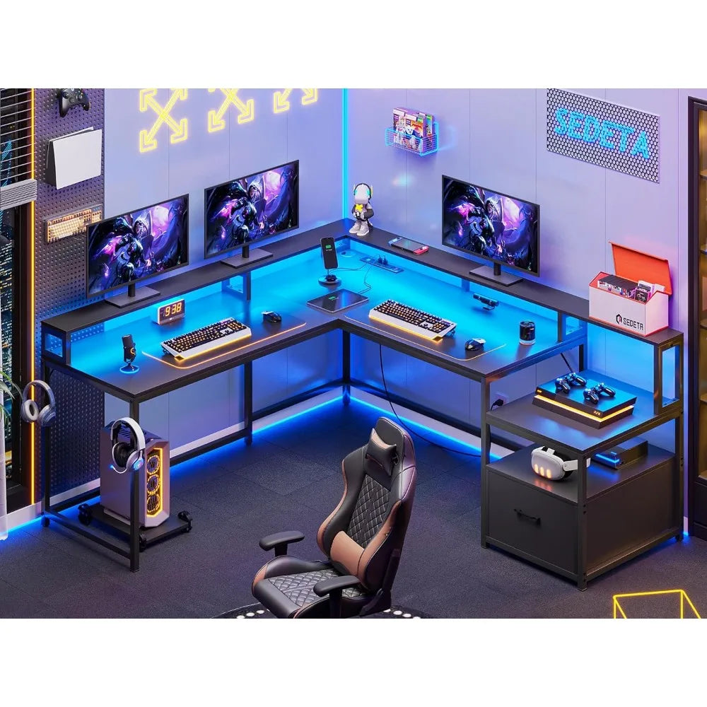 L Shaped Gaming Desk,