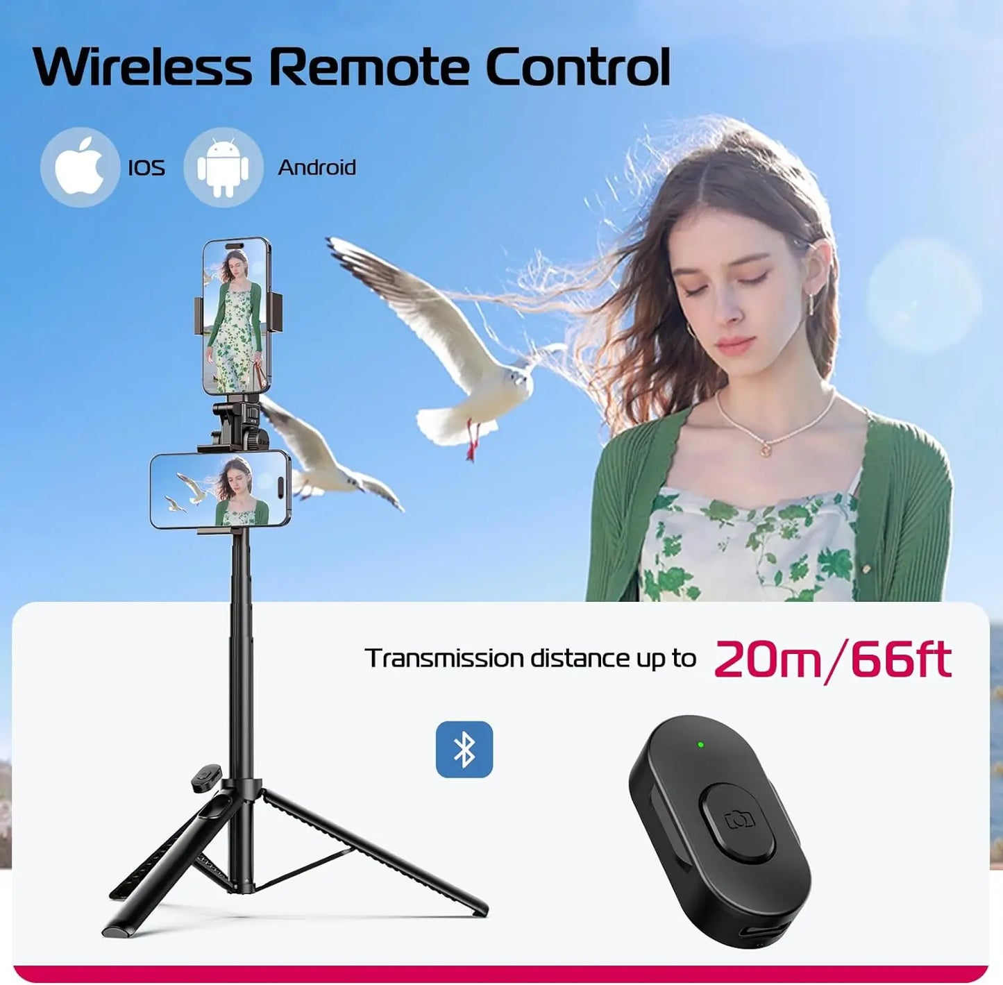 Wireless Selfie Stick Tripod