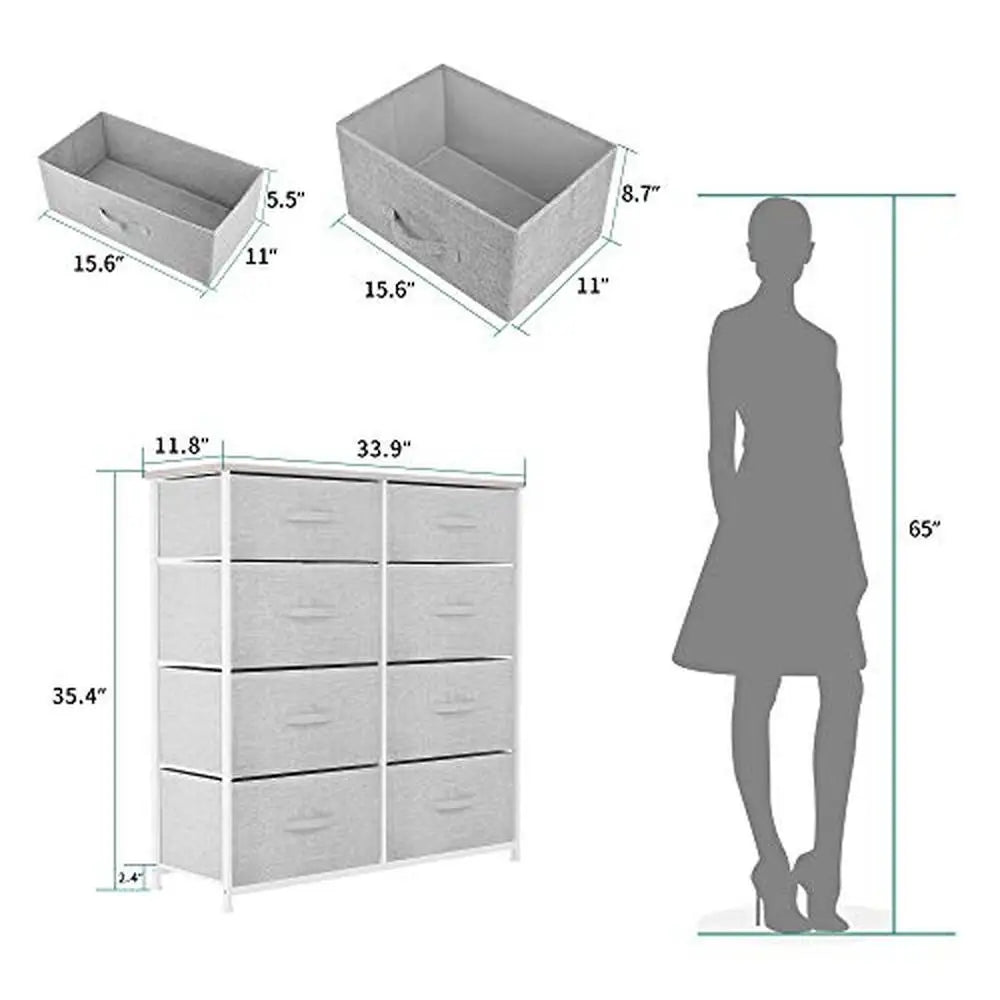 8-Drawer Fabric Dresser