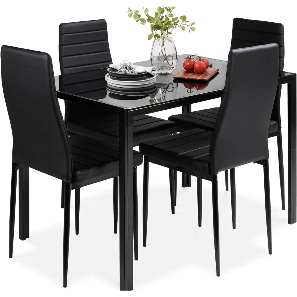 5-piece compact dining table set