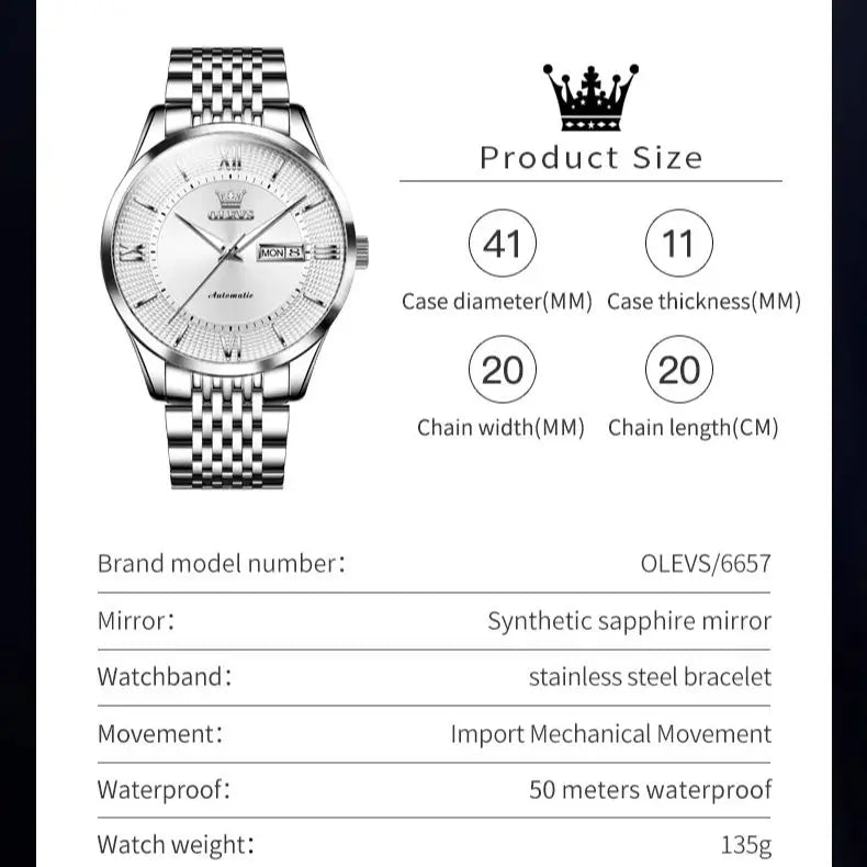 OLEVS Japan Movement Luxury Men's Wristwatch