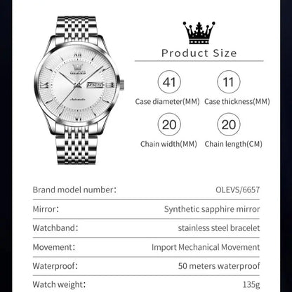 OLEVS Japan Movement Luxury Men's Wristwatch