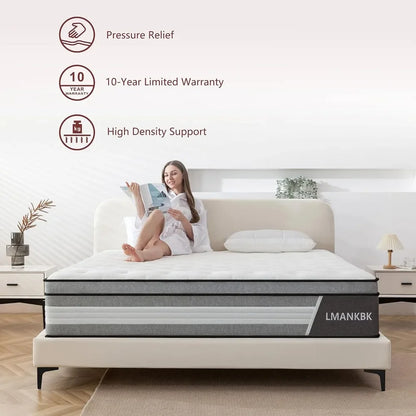 Queen 14 Inch Hybrid Mattress