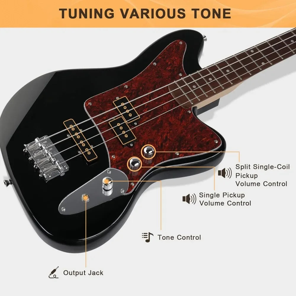 Electric Bass Guitar Beginner Kit