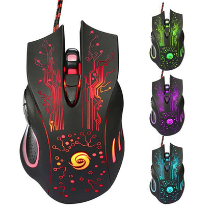 LED Optical USB Wired Gaming Mouse