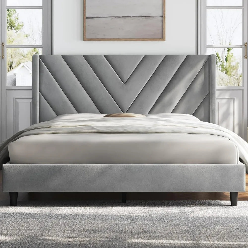 Queen Bed Frame Upholstered Platform