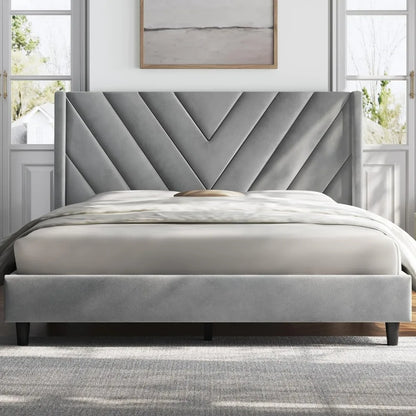 Queen Bed Frame Upholstered Platform