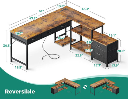 L Shaped Computer Desk