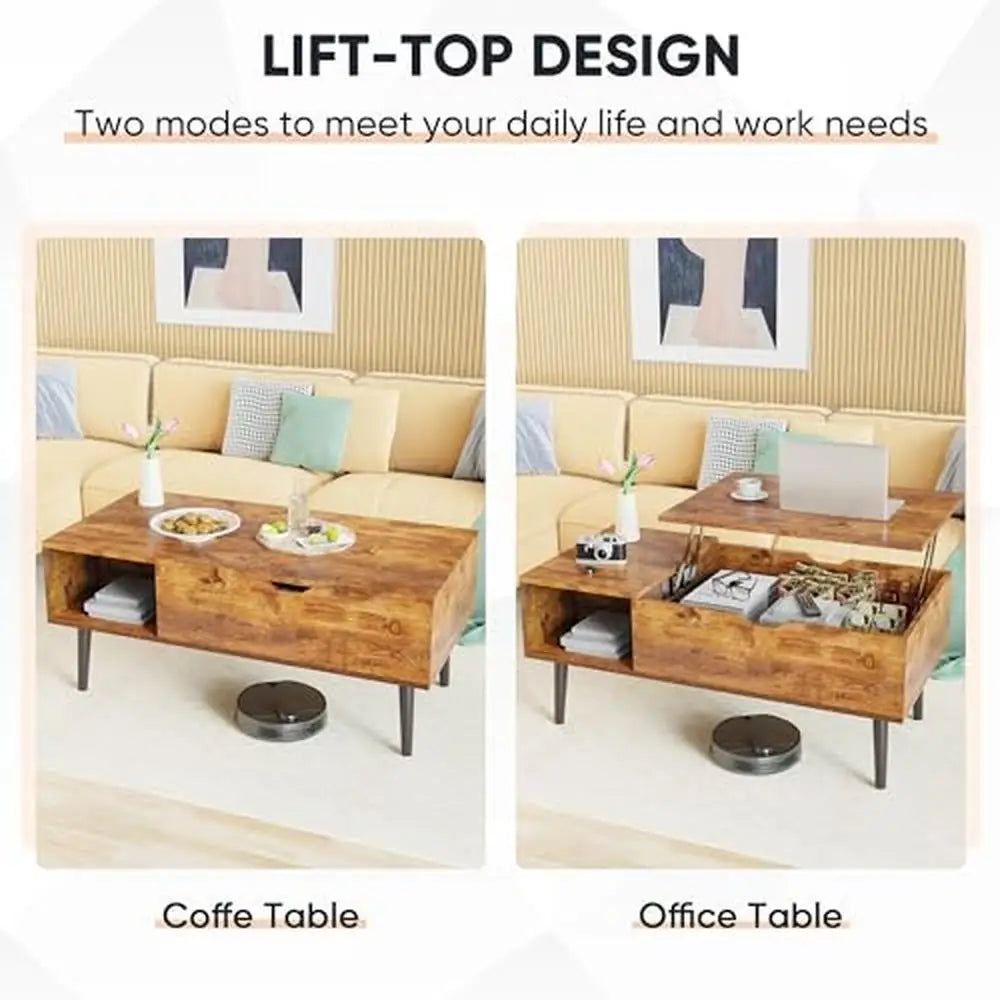 Wooden Lift Top Coffee Table