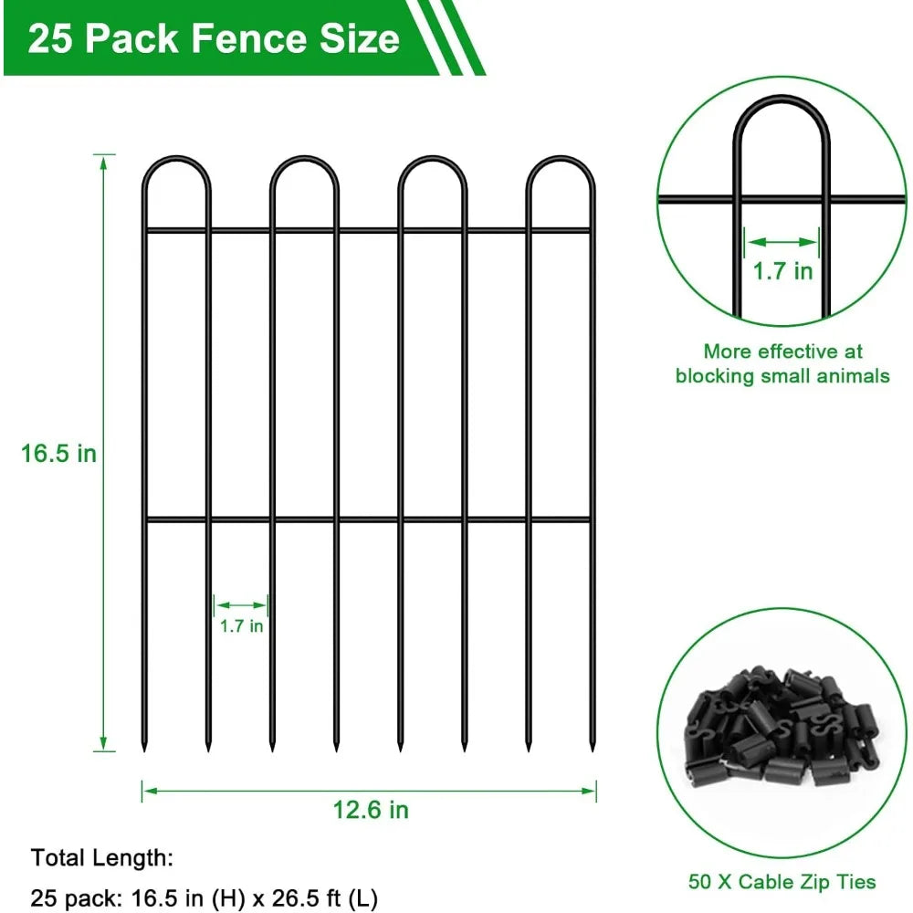 Garden Fence 16.5in (H)