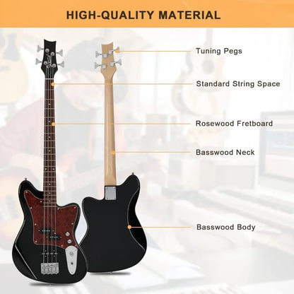 Electric Bass Guitar Beginner Kit