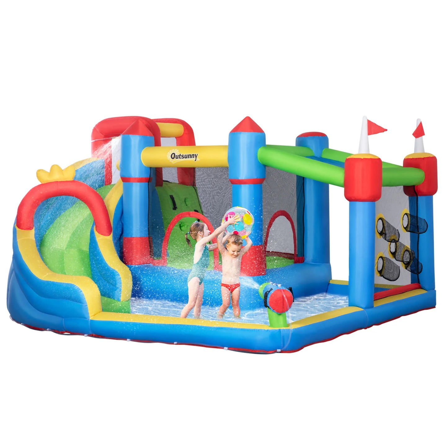 6-in-1Inflatable Water Slide for Kids