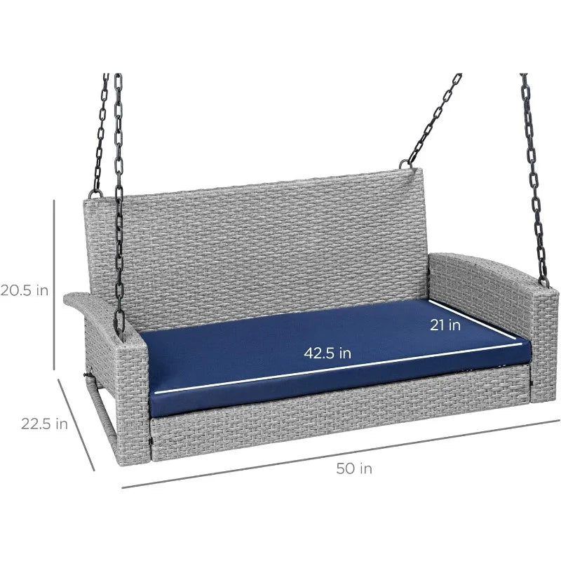 Wicker Porch Swing