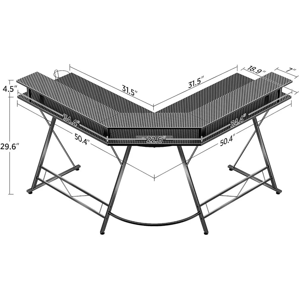 L-Shaped Gaming Desk