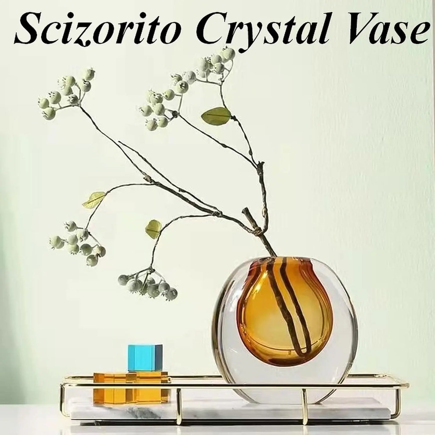 Modern Crystal Decorative Vase