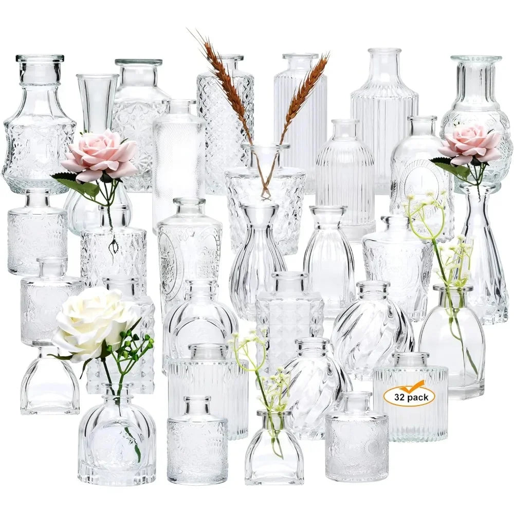 Set of 32 Bud Vases for Flowers