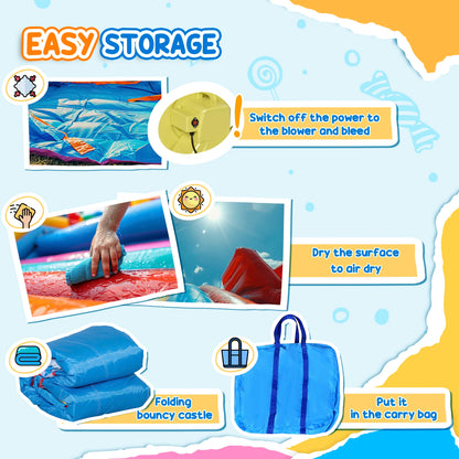 6-in-1Inflatable Water Slide for Kids