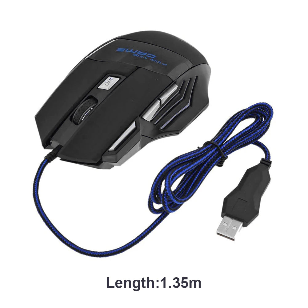 LED Optical USB Wired Gaming Mouse