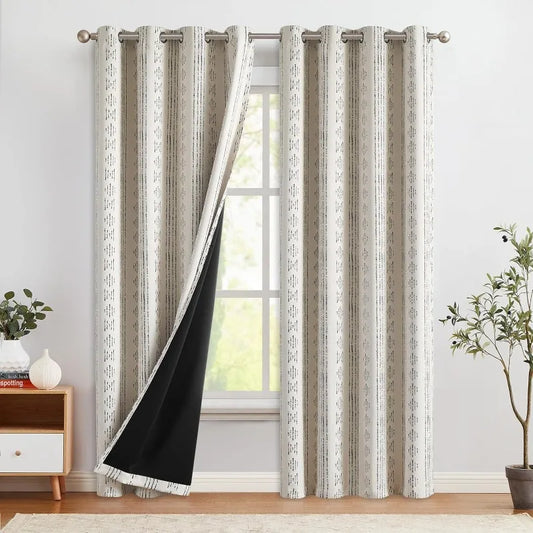 100% Boho Blackout Curtains