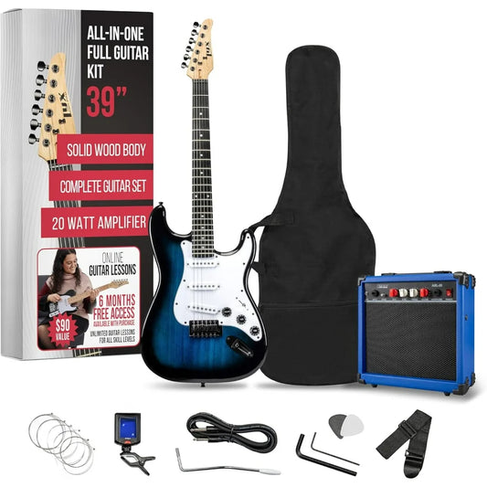 39 inch Electric Guitar Kit Bundle