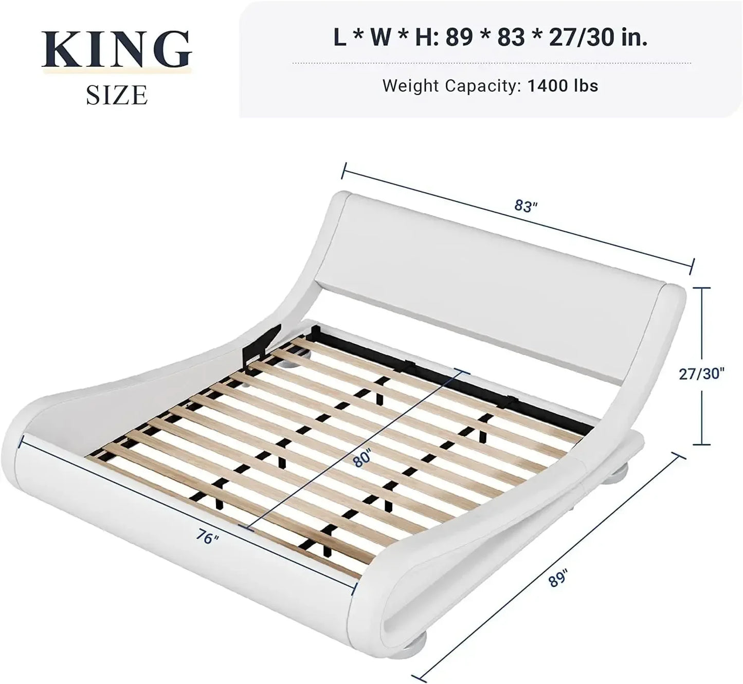 King-Queen-Full-size bed frame