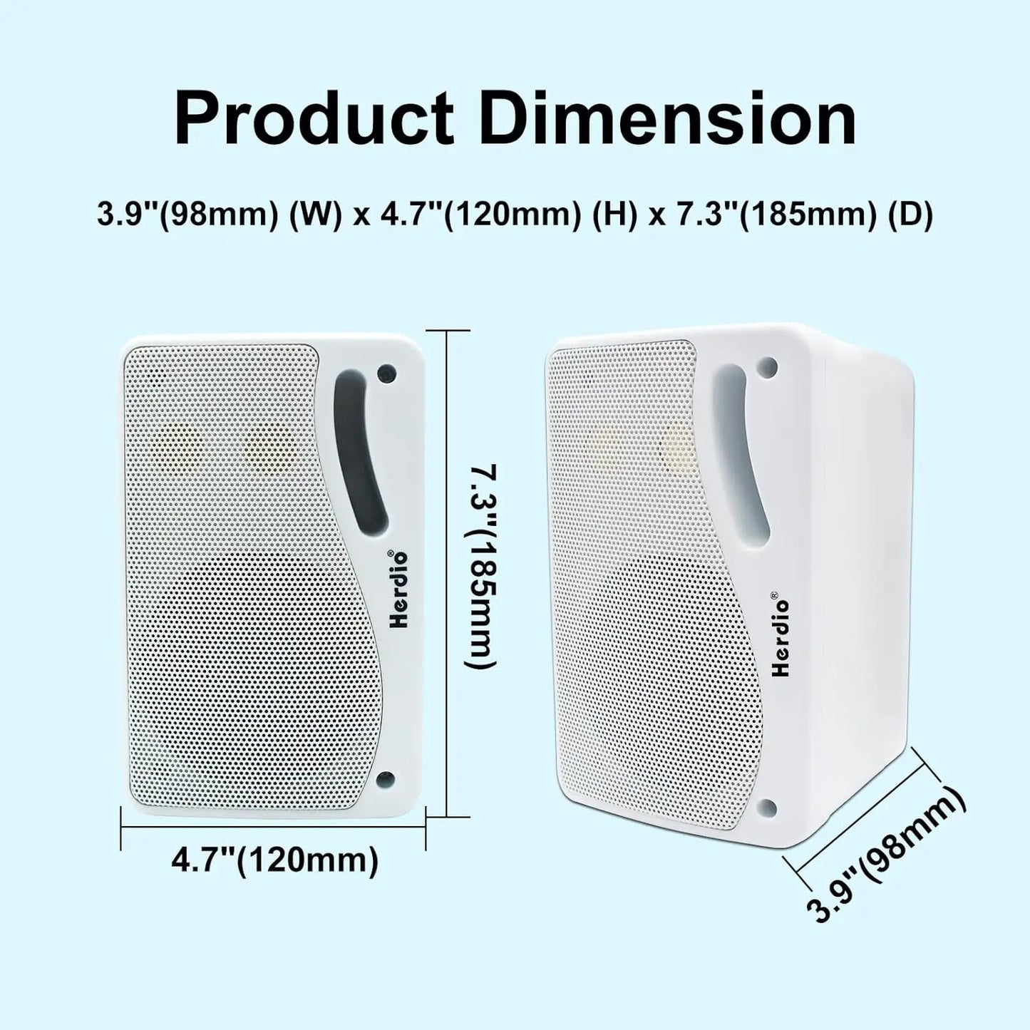 3.5 Inch Outdoor Speakers 200W