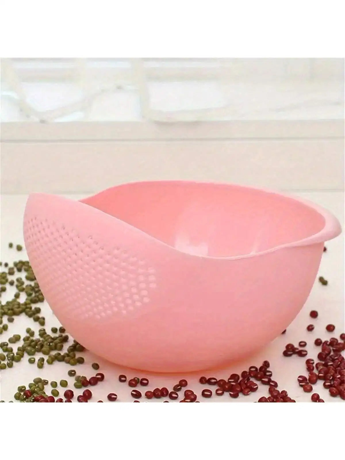 Rice Washing Bowl With Strainer