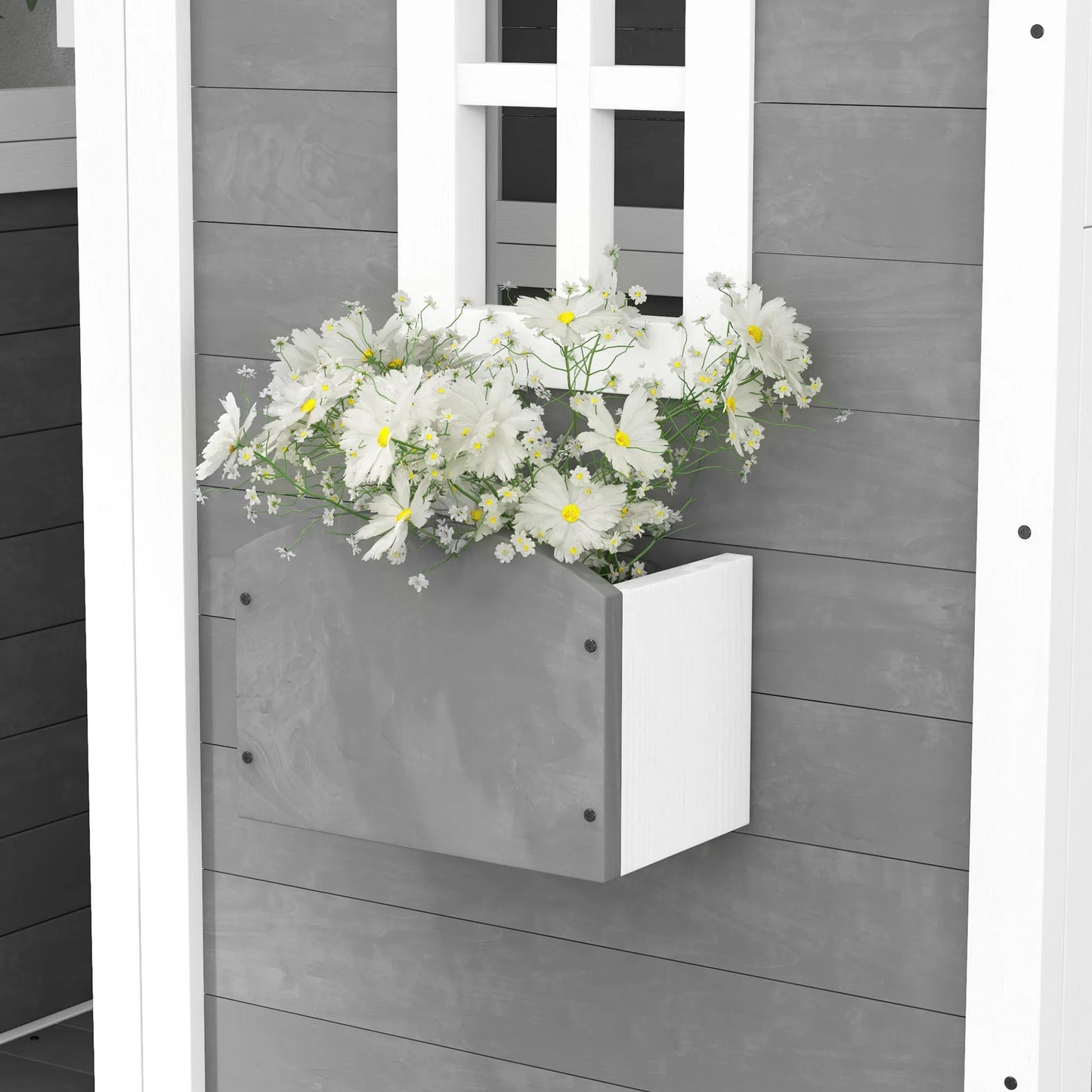 Outdoor Wooden Playhouse with Floor