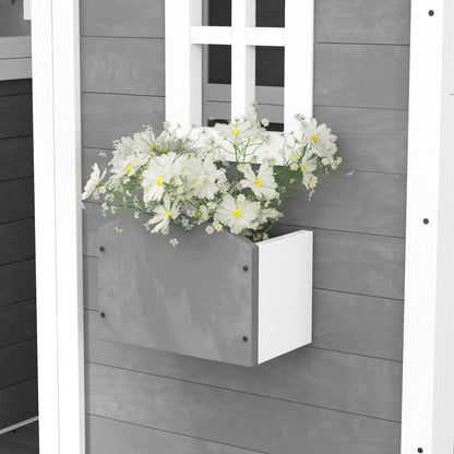 Outdoor Wooden Playhouse with Floor
