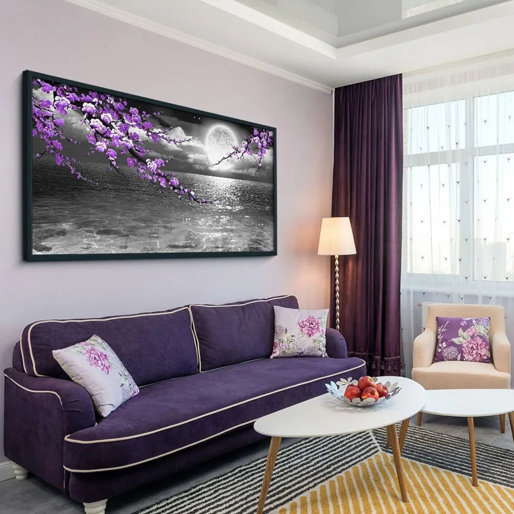 Large Purple Wall Art