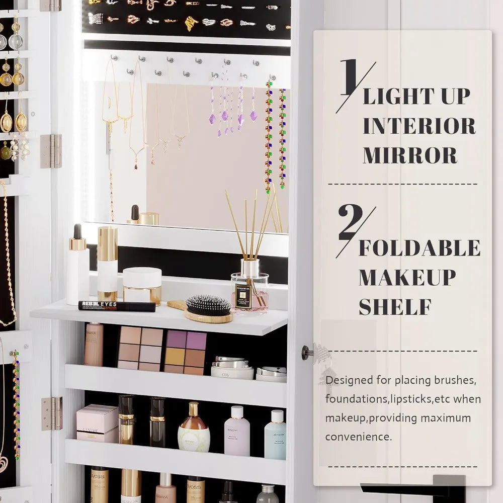 Full-Length Mirror Jewelry Cabinet