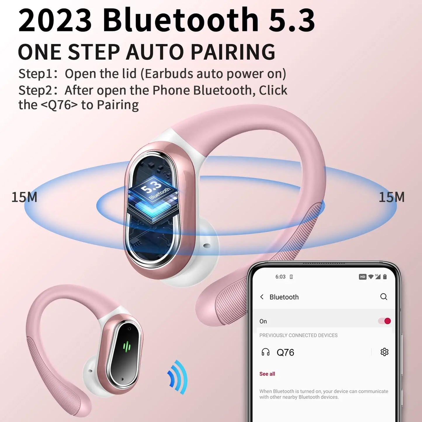 Bluetooth 5.3 Headphones