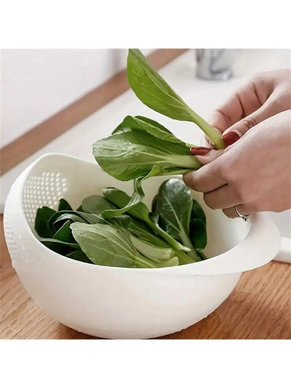 Rice Washing Bowl With Strainer