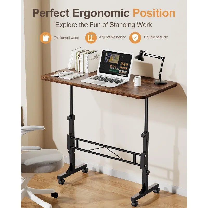 Small Standing Table Adjustable Height