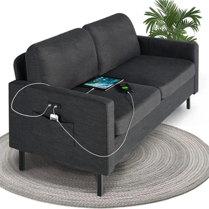 Loveseat Sofa with 2 USB Ports