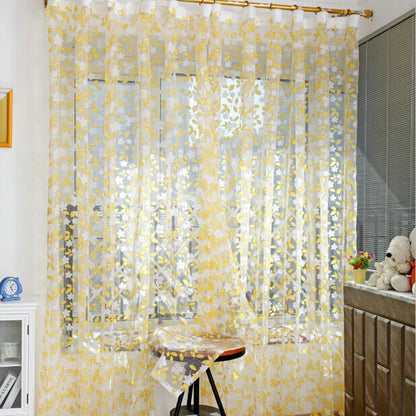 Chic Leaf Type Window Curtain