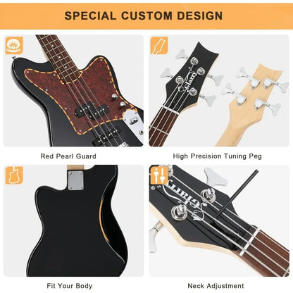 Electric Bass Guitar Beginner Kit