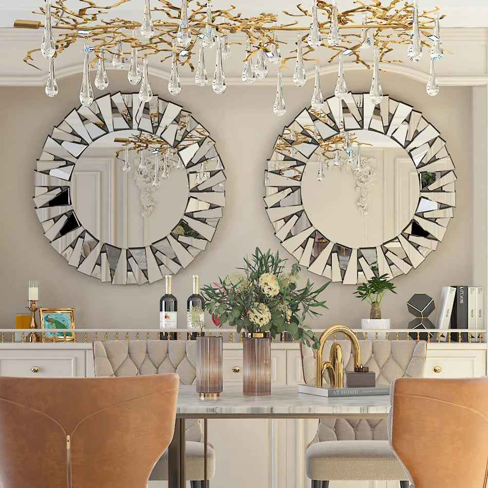 Large Round Wall Mirror