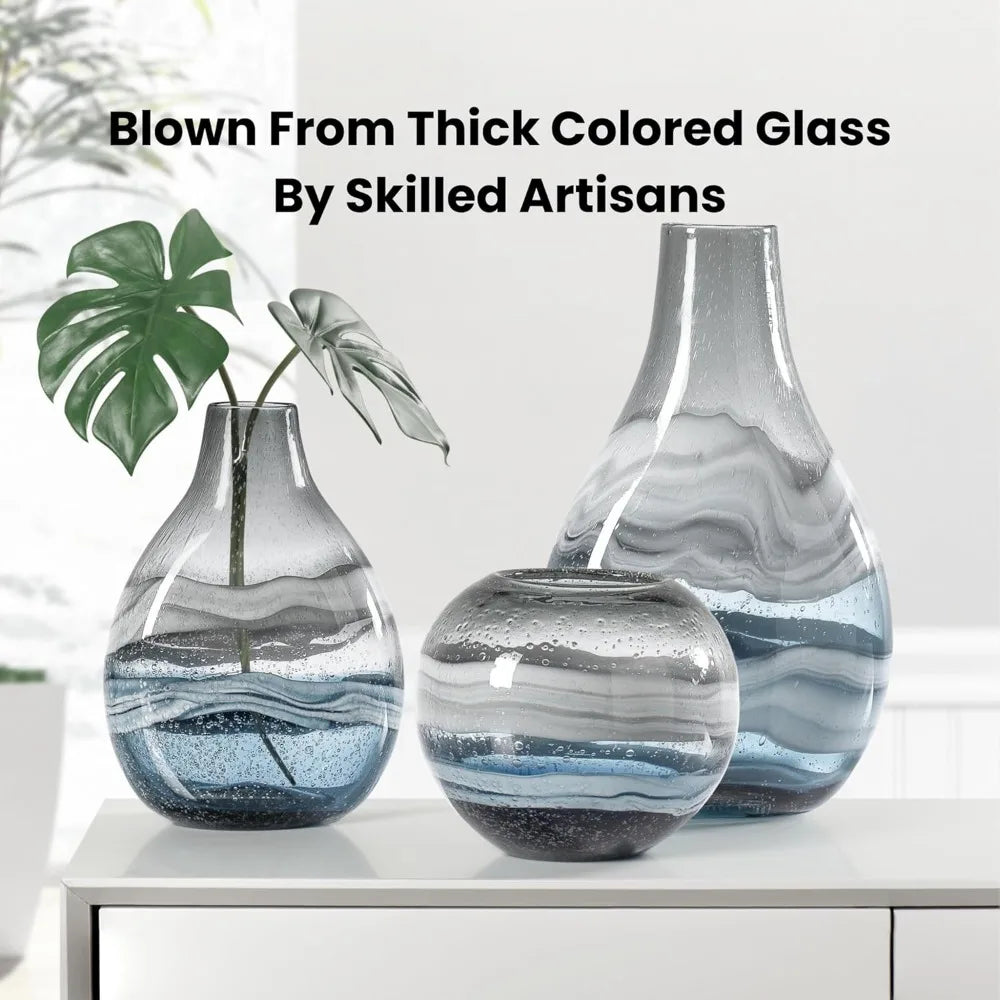 Mouth Blown Glass Vase